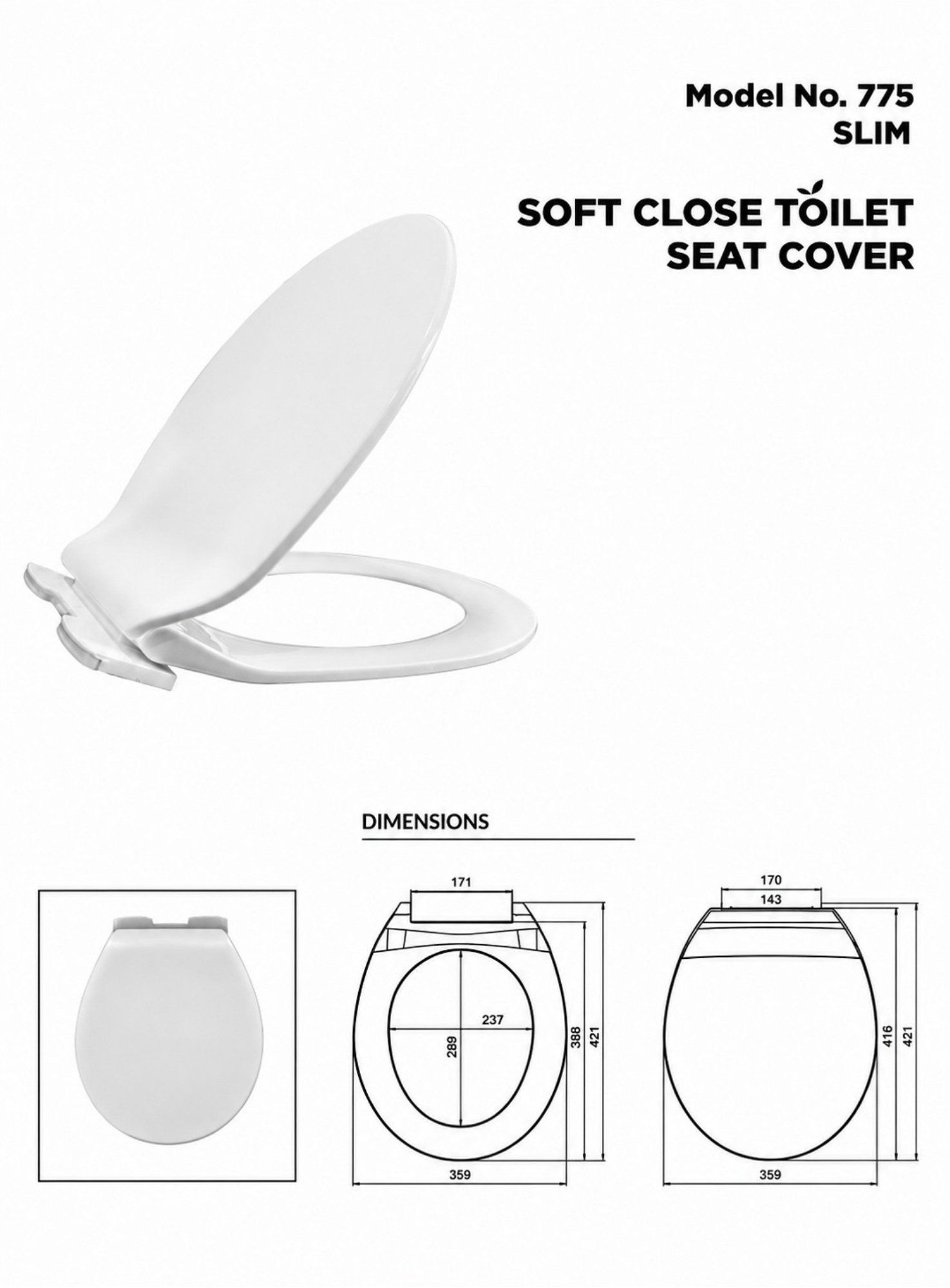 Model No.  775 Soft Close
