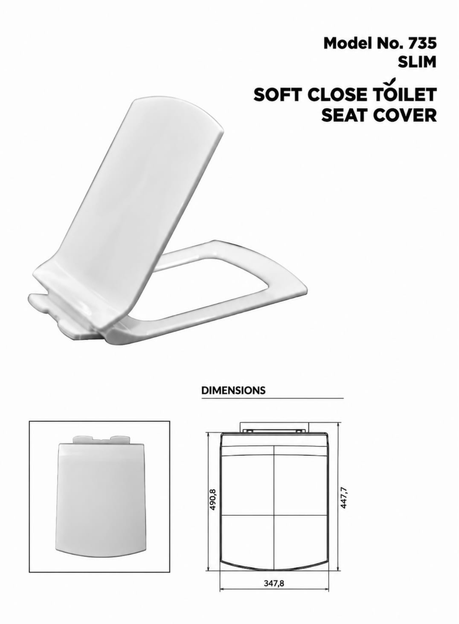 Model No. 735 Soft Close